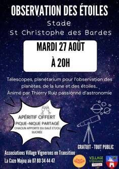 OBSERVATION DES ETOILES